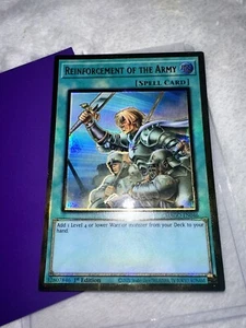 Yugioh Reinforcement Of The Army MAGO EN046 Premium Gold Rare 1st Ed NM Misprint - Picture 1 of 4