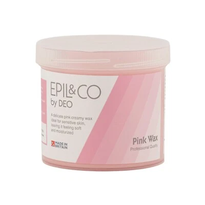 EPIL & CO Epil Co Pink Wax Pot Tub Jar Depilatory Face Leg Body Waxing Strip Beauty 425g
