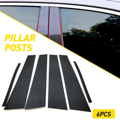 For 2002-2013 Infiniti G35 G37?6X Door Pillar Post Trim Carbon Fiber Accessories - Image 1 of 4