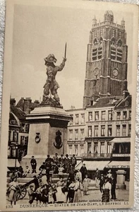 RPPC Statue von Jean-Bart The Navel Commander & Privateer-Belfry / Dünkirchen Frankreich - Bild 1 von 2