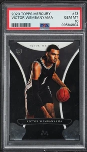 2023 Topps Mercury #13 Victor Wembanyama RC Rookie PSA 10 GEM OTTIME CONDIZIONI - Foto 1 di 2