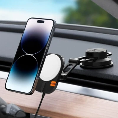 Para Apple iPhone 16/15/14/13/12 | Spigen OneTap Pro 3 Dashboard Mount MagFit - Imagem 1 de 4