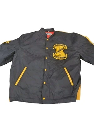 Lucky Brand Kingside Carpet Cleaning Jacket Men's L Vintage Patchwork Style - Image 1 of 4