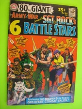 ' Our Army at War ' SGT ROCK’S 6 BATTLE STARS #164 80-Page Giant 1966 vintage VF