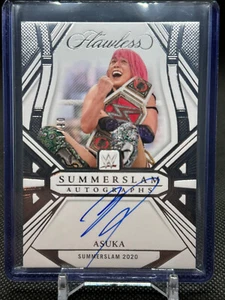Panini WWE 2024 impecable ASUKA SUMMERSLAM 2020 PLATEADO automático 08/15 RAW SP - Imagen 1 de 1