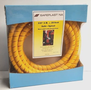 Safeplast NA Safe-Spiral 3/4 I.D. x 25 Feet Hose Cable Wire UV Protection Yellow - Picture 1 of 1