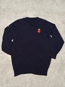 Grenadier Guards Jumper Men Small Blue 100% Wool Knit V Neck Army Soldier Forces - Picture 1 of 9