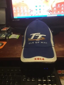 TT ISLE OF MAN 2014 MOTORCYCLES ONE SIZE FITS ALL BASEBALL CAP GENUINE - Picture 1 of 2