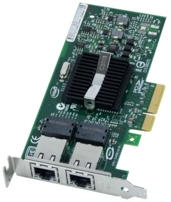 Mappa Rete Intel Pro/1000 PT Dual Port RJ-45 EXPI9402PT Pci-E Low Profil - Immagine 1 di 2