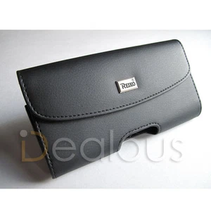 For iPhone 11 Pro Premium Black Leather Holster Pouch Case Cover Belt Clip - Picture 1 of 3