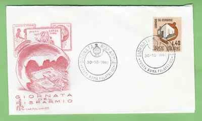 Italy FDC 1965 Savings Day first day cover Rome postmark Giornata del Risparmio - Image 1 of 2