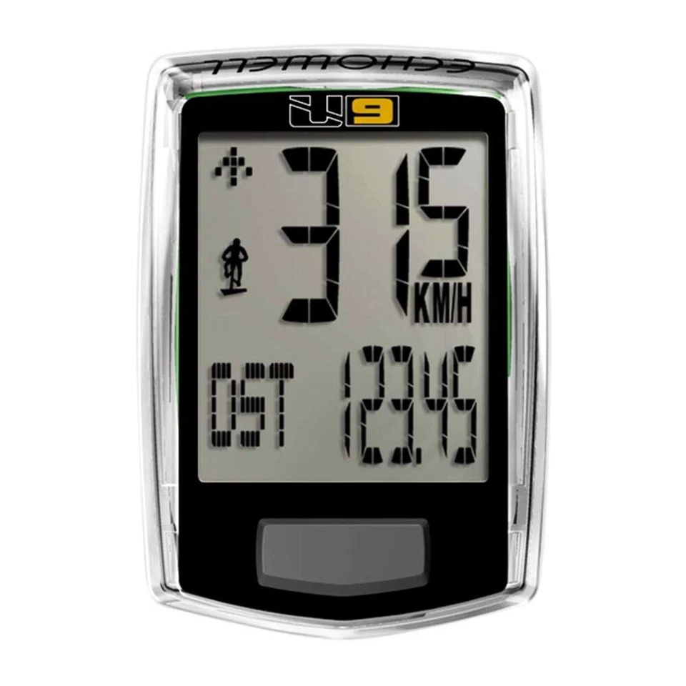 Echowell Ciclocomputer 9 Funzioni U9 Nero con Filo - Immagine 1 di 1