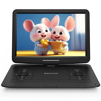 NEW 17.9" Portable DVD Player with 15.6" HD Swivel Screen Support USB / Sync TV - Image 1 of 4
