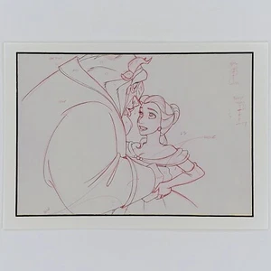 La Bella e la Bestia biglietto vuoto Belle Princess Disney James Baxter Bourdages - Foto 1 di 4