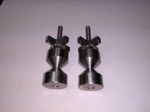 DAVIS 1 1/2"-Two hole pin-Stainless- 3/8-16 Steel Quick knobs - Picture 1 of 2