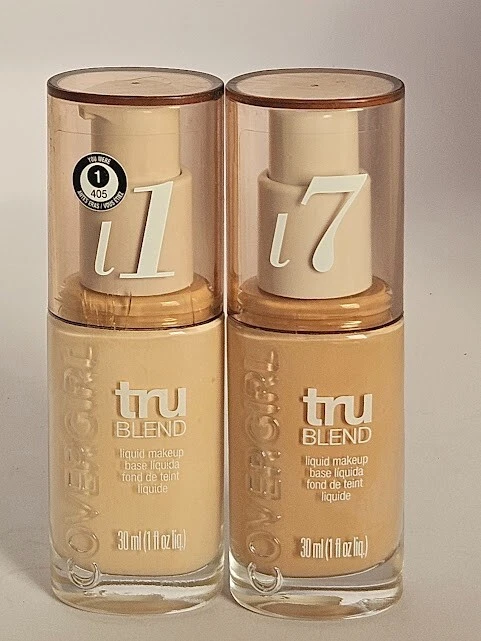CoverGirl truBlend Liquid Foundation Base Light Skin Tones Shade Variety Choice - Image 1 of 1