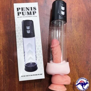 Automatic Suction Penis Pump Enlargement Vacuum Extender Stretcher Dount Aid AU - Picture 1 of 26