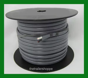 Cable de luz de remolque arnés de cableado 14-2 calibre 14 2 cables chaqueta gris rollo 100' - Imagen 1 de 2