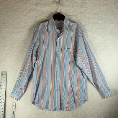 J. McLaughlin Men's Button Up Long Sleeve Multi Stripe Casual Shirt Size M 9270 - Image 1 of 4