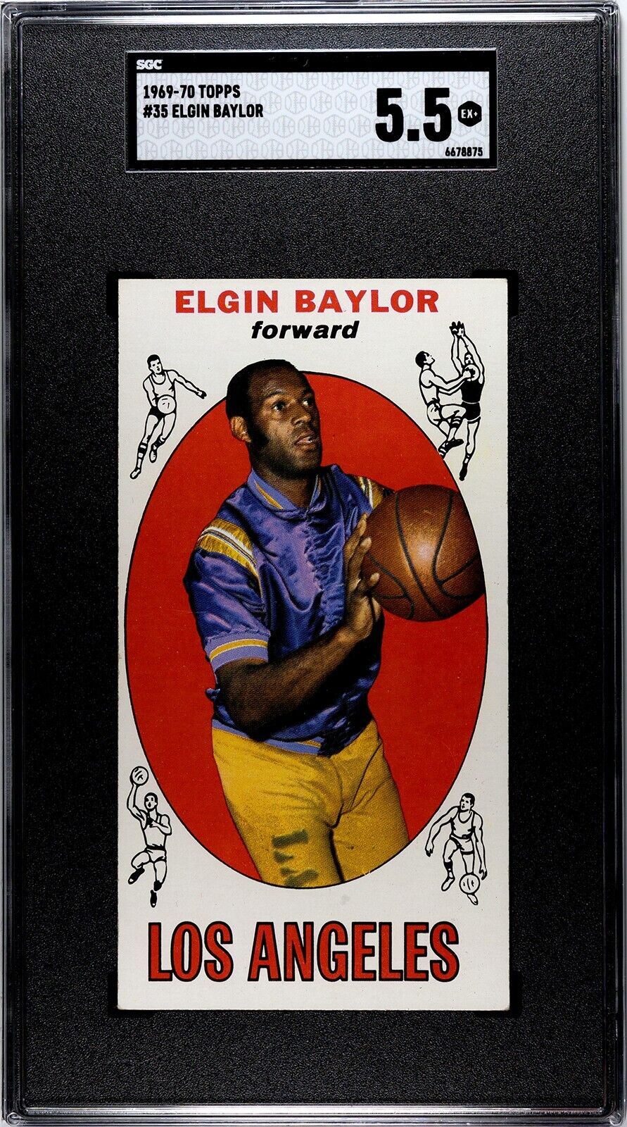 1969-70 Topps Basketball Elgin Baylor #35 SGC 5.5
