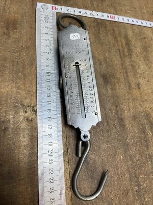 peson Ressort Poket 25 kilos outil ancien OLD TOOL  BALANCE  Chasse Réf N.20 - Photo 1/4