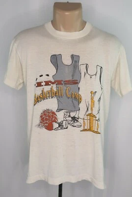 VTG 90s 1994 IMS Basketball Camp Paper Thin Single Stitch T Shirt  M USA Made - Image 1 of 4