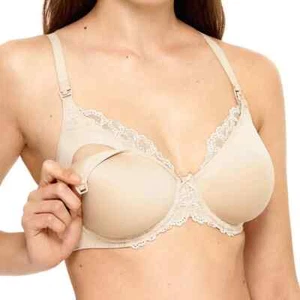 Wacoal Nursing Maternity Spacer Underwire Bra 34G 859221 Beige $65 T Shirt - Picture 1 of 7