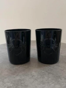 Ralph Lauren AYERS DOF SKULL Tumbler Rock Glass Pair Set H4.3in(11cm) - Picture 1 of 8
