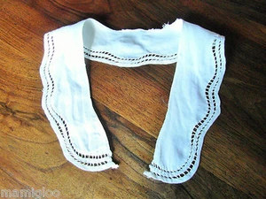 vintage col coton biais jour echelle@old collar - Picture 1 of 1