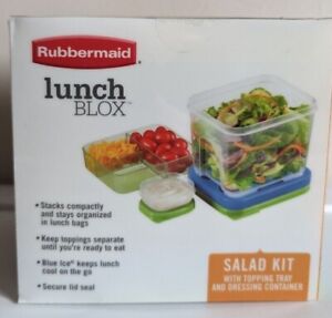 Rubbermaid Lunch Blox Salad Kit Blue Ice included
