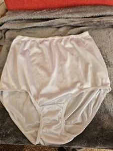 JCP Underscore Shiny Smooth 100% Nylon Light Blue Panty Panties Brief Size 5 - Picture 1 of 4