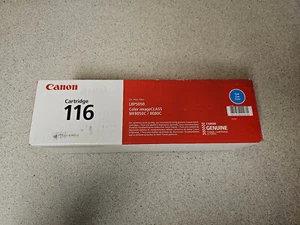 Genuine Canon 116 (1979B001) Cyan Toner Cartridge - NEW SEALED - Picture 1 of 5