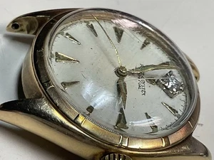 Rolex Oyster Perpetual 6085 Yellow 14k Gold 34mm White Dial Automatic Watch - Picture 1 of 24