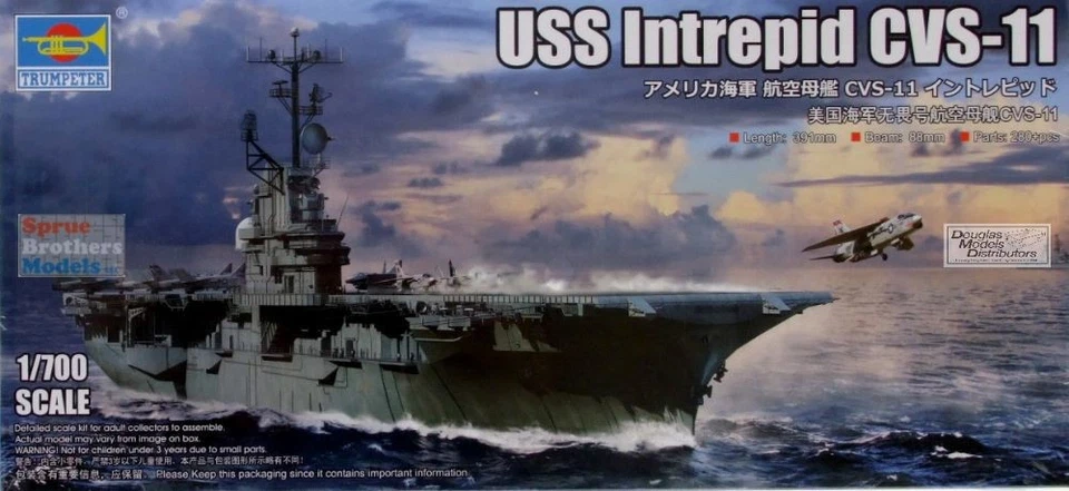 Trumpeter USS Intrepid CVS-11 Model Kit - 06743
