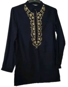 Boys Navy Blue Kurta 9-10 Years 140cm - Picture 1 of 6