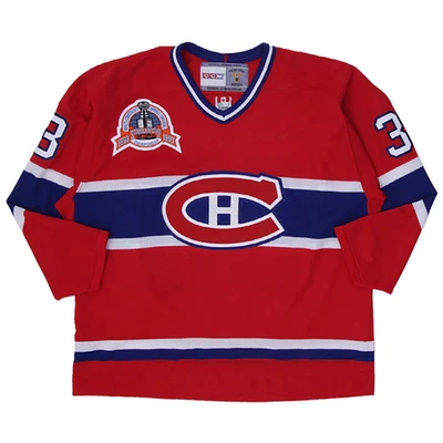 Camiseta deportiva vintage Patrick Roy Montreal Canadiens 1993 Stanley Cup CCM Foto 1 de 3