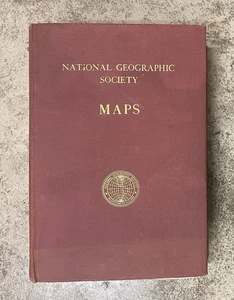 VINTAGE NATIONAL GEOGRAPHIC SOCIETY BOOK OF MAPS Over 15 MAPS (bin 20) - Foto 1 di 7