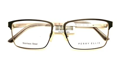 Gafas Perry Ellis PE398-2 negras/grises borde completo 54-17-140 lentes de demostración de fábrica Foto 1 de 4