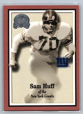 Sam Huff 2000 Fleer Greats of the Game New York Giants #77 - Image 1 of 2