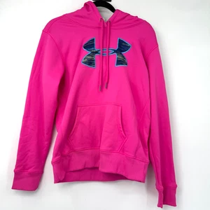 Under Armour Damen S Storm Cold Gear Hoodie Pink Logo Neu mit Etikett Fehler* - Bild 1 von 12