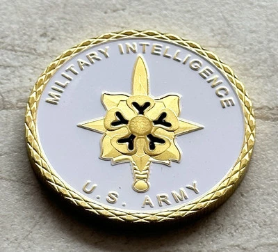 US Army MILITARY INTELLIGENCE MI Special Agent Challenge Coin - Image 1 of 4