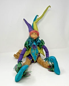 Colección Katherine Wayne Kleski Mono Bufón Muñeca Estante Cuidador 27 pulgadas - Imagen 1 de 17