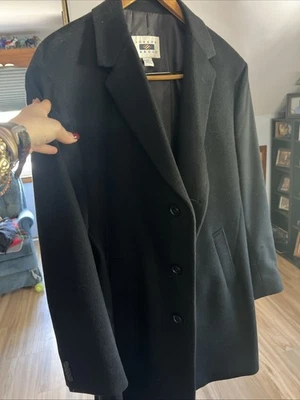 Abrigo Joseph Abboud Mezcla Lana Cachemira Talla 46 Regular Tostado Forrado Pecho Único Foto 1 de 3