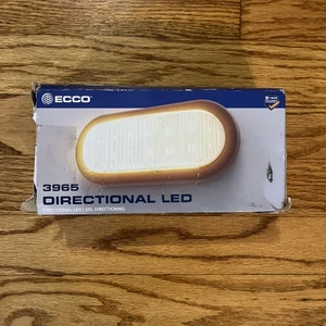 Ecco 3965 LED Flasher Oval Grommet Mount 12VDC 8 Flash Patterns With Plug Amber - Picture 1 of 4