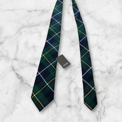 Gravata BREUER verde tartan xadrez com etiqueta - Imagem 1 de 2