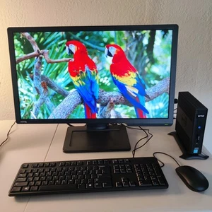 Dell PC + 24-inch BenQ LCD Bundle, 1.4GHz, 240GB SSD, Keyboard, Mouse, Win XP PC - Picture 1 of 6