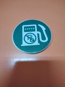 SIGLA ADESIVA BENZINA VERDE Ø 60mm - Foto 1 di 1