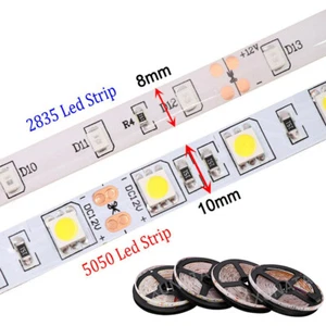 12V 5M 2835 5050 LED Strip Lights Waterproof Tape Rope Car Caravan Boat Lighting - Picture 1 of 16