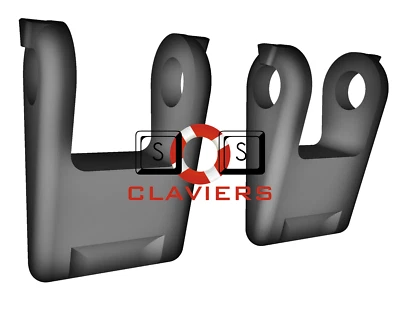 IBM Model M Unicomp 2011 Keyboard Spare Replacement Tilt Leg Stall Foot Feet Set - Image 1 of 3