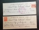 1899 Bank Of Commerce Rockford Illinois Used Bank Check Lot Z-348